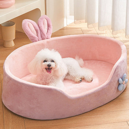 Cozy Plush Pet Bed for Small Dogs and Cats