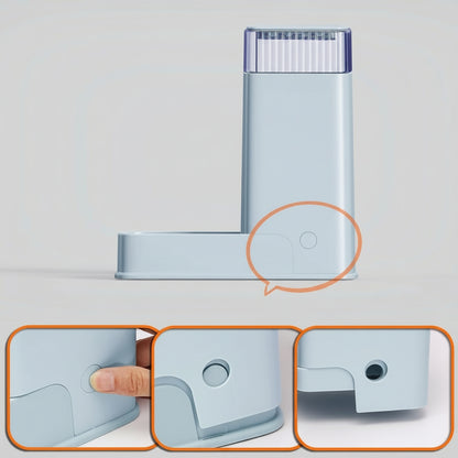 Automatic Pet Feeder Small&Medium Pets Automatic Food Feeder and Waterer Set 3.8L, Travel Supply Feeder and Water Dispenser for Dogs Cats Pets Animals (light gray)