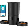 WiFi Automatic Cat Feeder for 2 Cats, 5L App Control - Dual Bowls