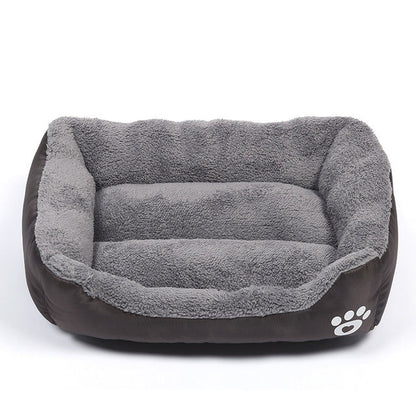 Cozy Pet Bed with Soft Fuzzy Lining