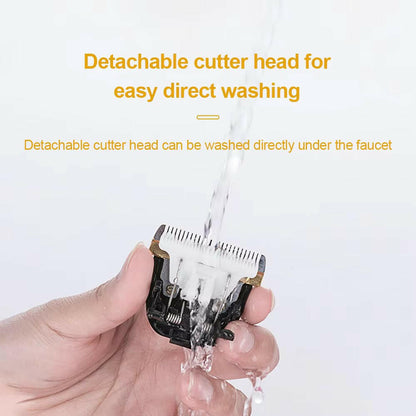 Wireless Pet Grooming Kit with Sharp Blades & 4 Size Combs