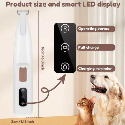 Wireless Pet Nail Clipper with Built-in Safety Light