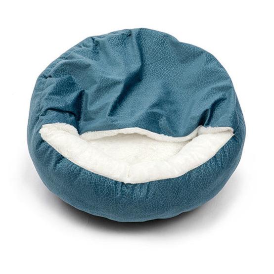 Soft Pet Bed with Plush Blanket for Cats and Dogs
