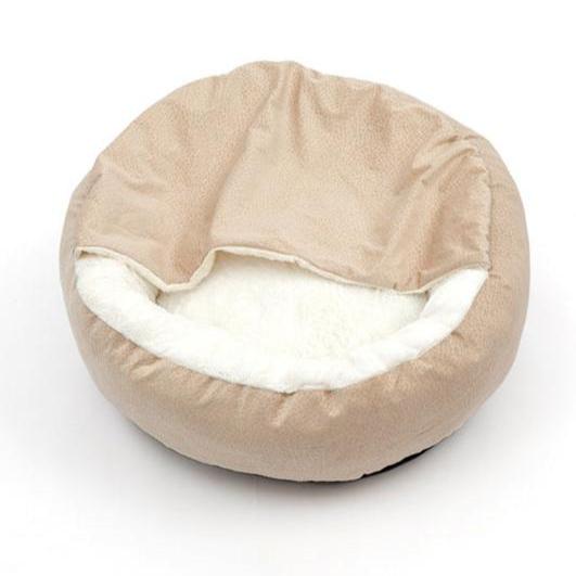 Soft Pet Bed with Plush Blanket for Cats and Dogs