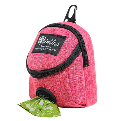 Convenient Dog Poop Bag Holder with Treat Pocket