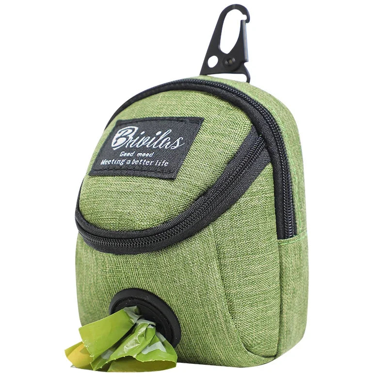 Convenient Dog Poop Bag Holder with Treat Pocket
