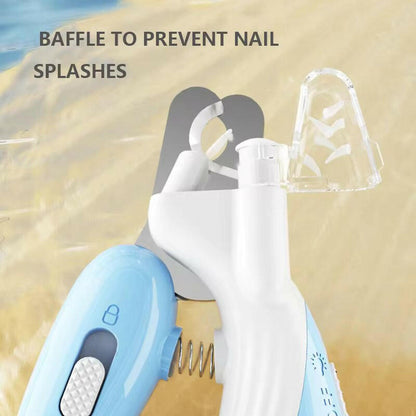 Easy Grip Pet Nail Trimmer with LED Light & Safety Guard