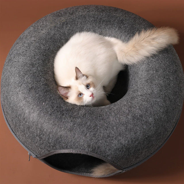 Fun Cat Play Bed Tunnel
