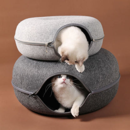 Fun Cat Play Bed Tunnel