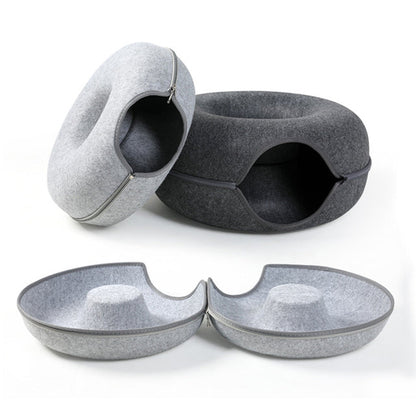 Fun Cat Play Bed Tunnel