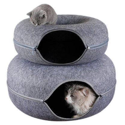 Fun Cat Play Bed Tunnel