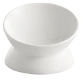 Elevated Tilted Ceramic Pet Bowl with Matte Finish