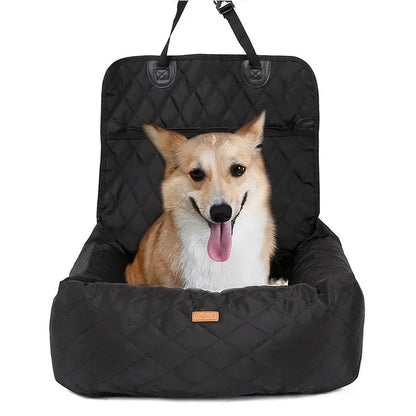 Collapsible Pet Car Booster Seat & Cushion Basket