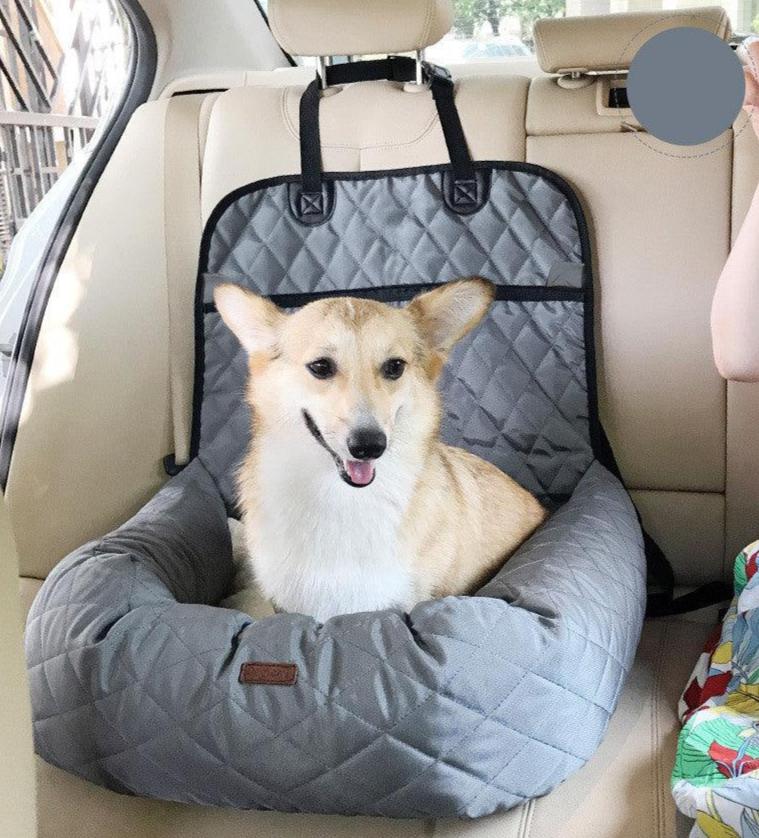 Collapsible Pet Car Booster Seat & Cushion Basket