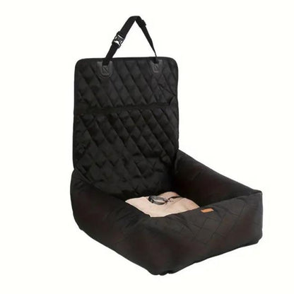Collapsible Pet Car Booster Seat & Cushion Basket