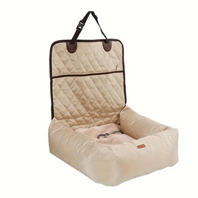 Collapsible Pet Car Booster Seat & Cushion Basket