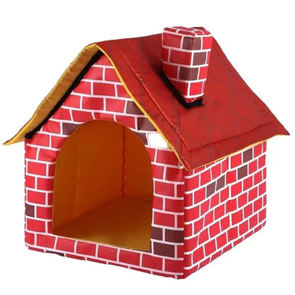 Cozy Playhouse Dog Crate Pet Bed