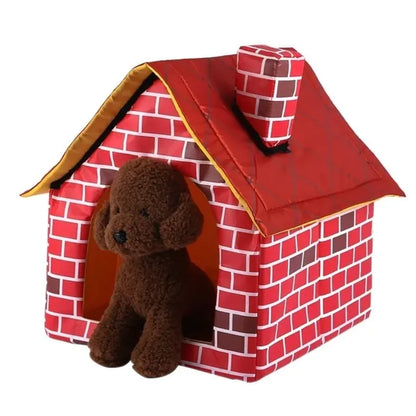 Cozy Playhouse Dog Crate Pet Bed