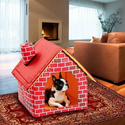 Cozy Playhouse Dog Crate Pet Bed