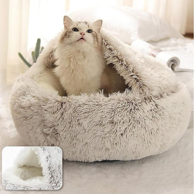 Cozy Cat Bed Hideaway Soft Pet House