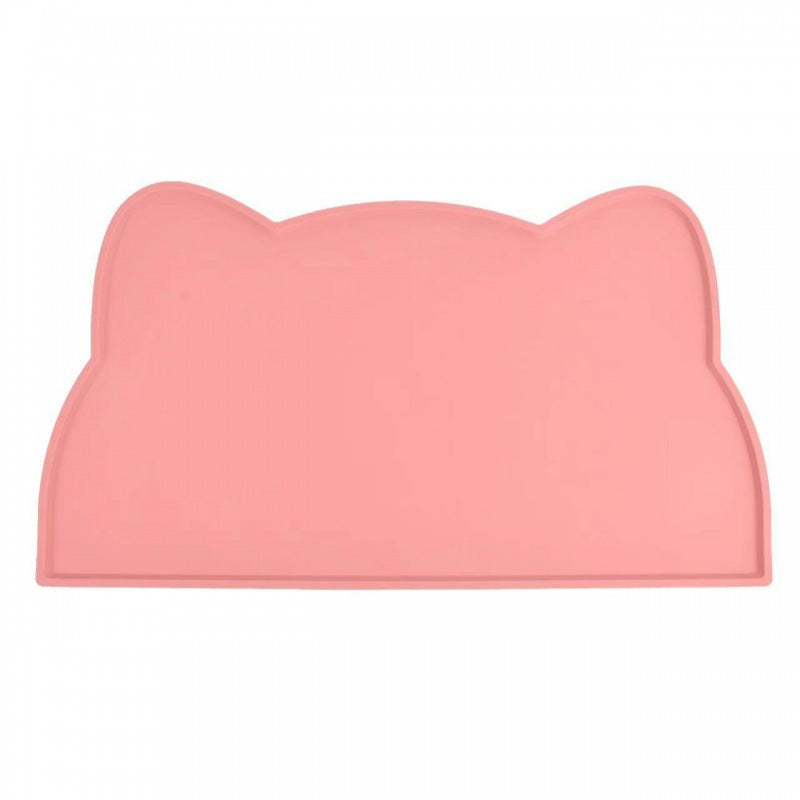Silicone Catt Food Mat with Raised Edges – Cat Shape Design