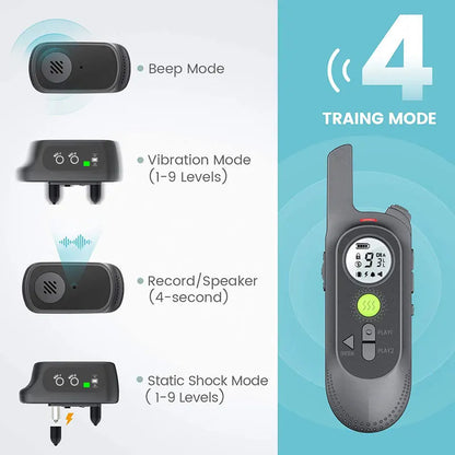 Easy Voice Control Dog Training Collar with 4 Safety Modes
