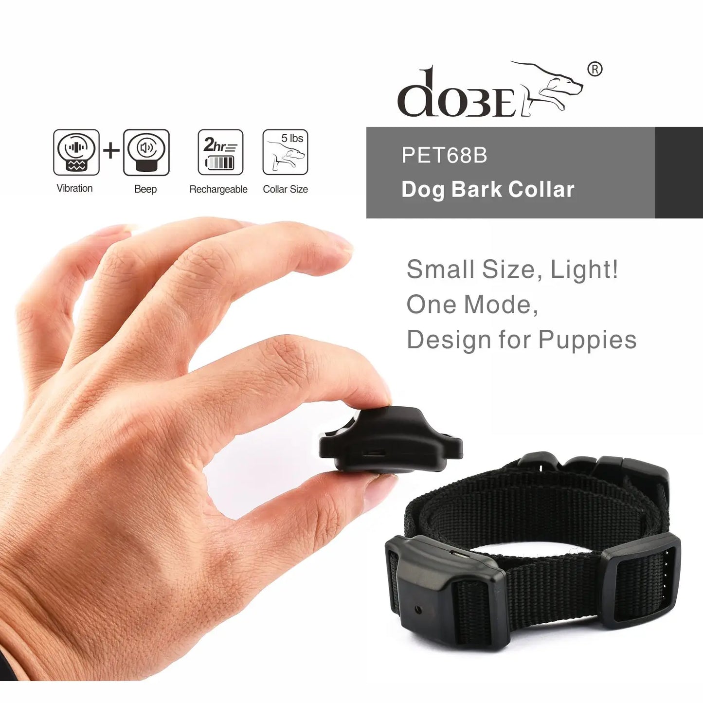 Effective Dog Bark Stop Training Collar for Small Pets