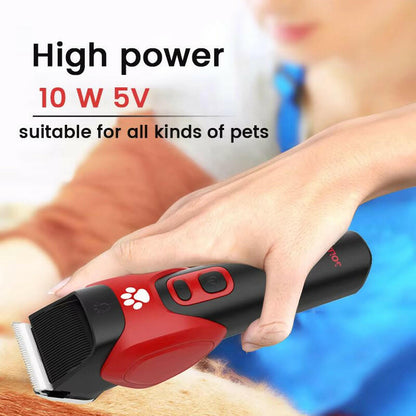 Professional Wireless Pet Grooming Kit with Adjustable Combs