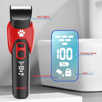 Professional Wireless Pet Grooming Kit with Adjustable Combs