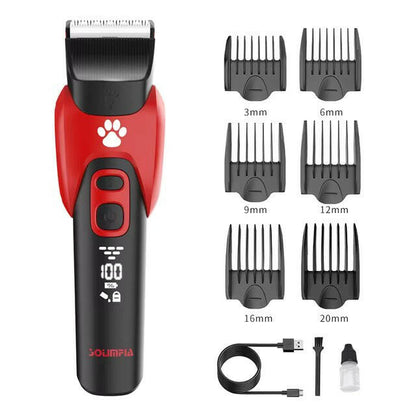 Professional Wireless Pet Grooming Kit with Adjustable Combs
