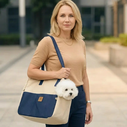 Lightweight Breathable Mesh Pet Shoulder Carry Bag blue