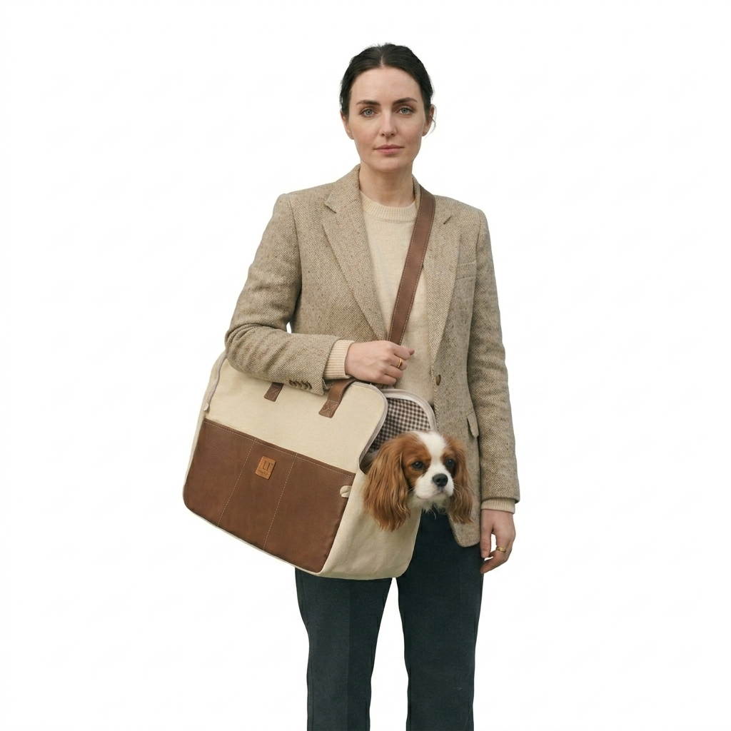 Lightweight Breathable Mesh Pet Shoulder Carry Bag brown
