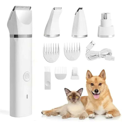 Quiet Pet Grooming Clippers with 5-in-1 Trimmer & Nail File - LifyPet