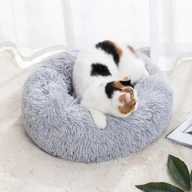 Comfy Donut Dog Bed with Removable Washable Cover