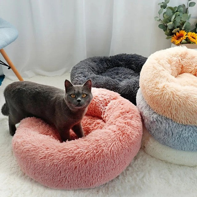 Comfy Donut Dog Bed with Removable Washable Cover