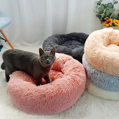 Comfy Donut Dog Bed with Removable Washable Cover