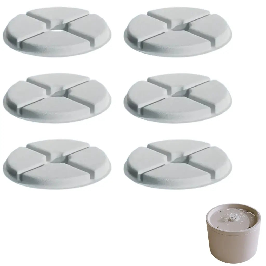 PureFlow Ceramic Cat Fountain Replacement Filters - Pack Of 6