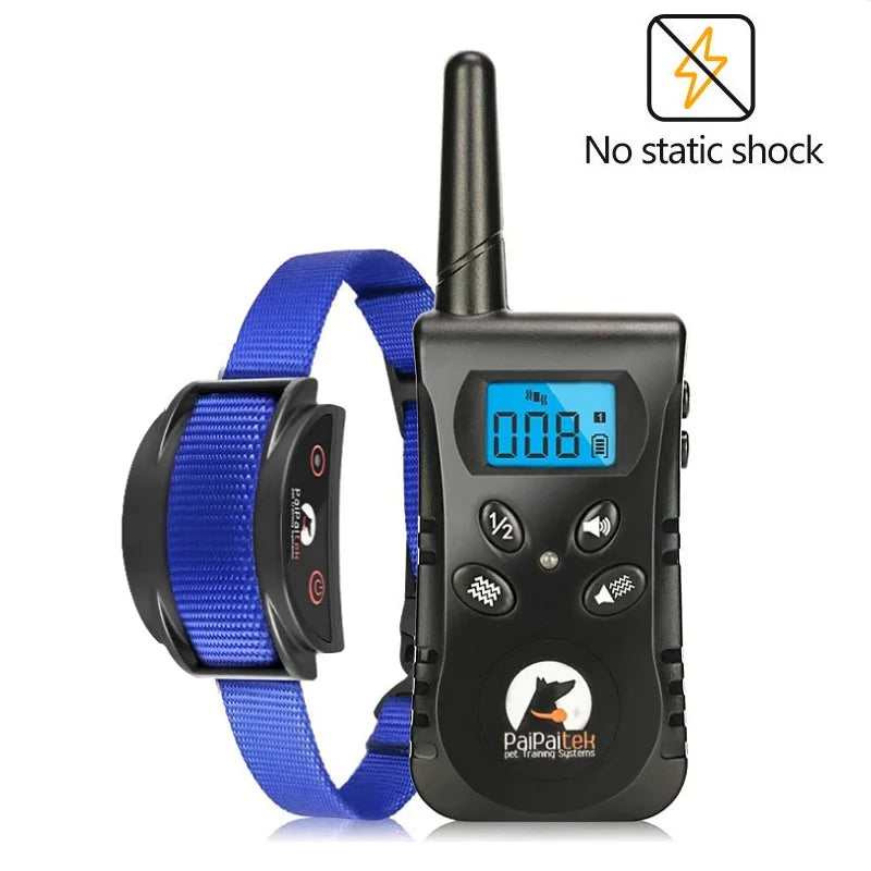 Rechargeable Remote Dog Trainer Collar, 500m Range