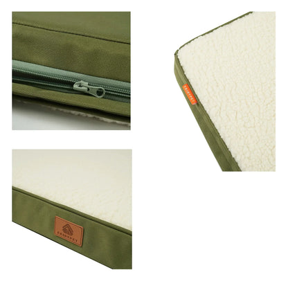 Plush Pet Bed with Waterproof Removable Zip Cover