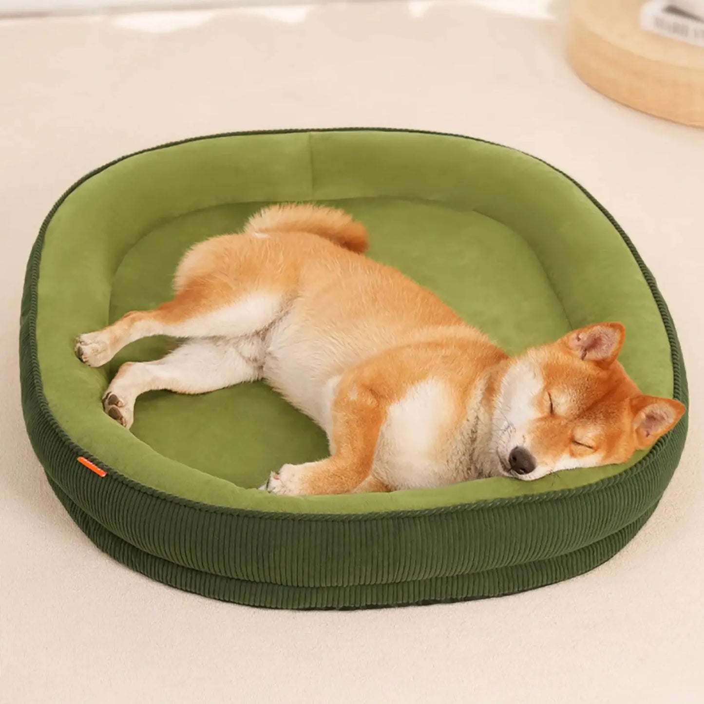 Soft Fleece Dog Bed with Washable Detachable Cover