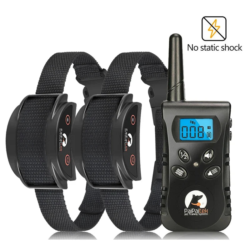 Rechargeable Remote Dog Trainer Collar, 500m Range
