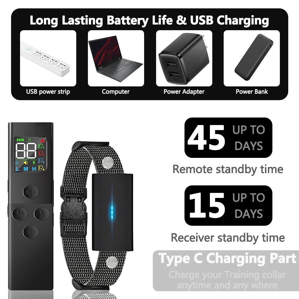 Effective 500m Pet Training Collar and Remote Controller