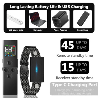 Effective 500m Pet Training Collar and Remote Controller