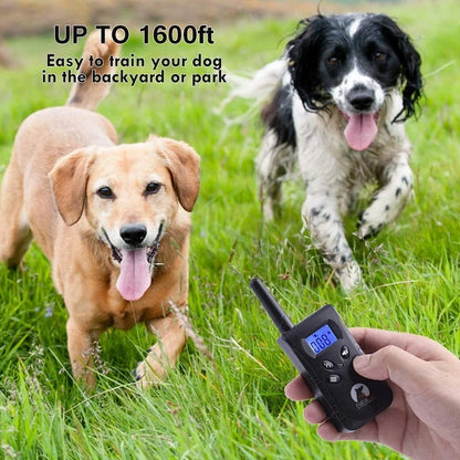 Rechargeable Remote Dog Trainer Collar, 500m Range