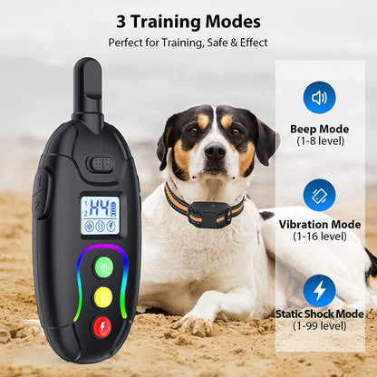 Waterproof Remote Control Dog Trainer Collar Rechargeable