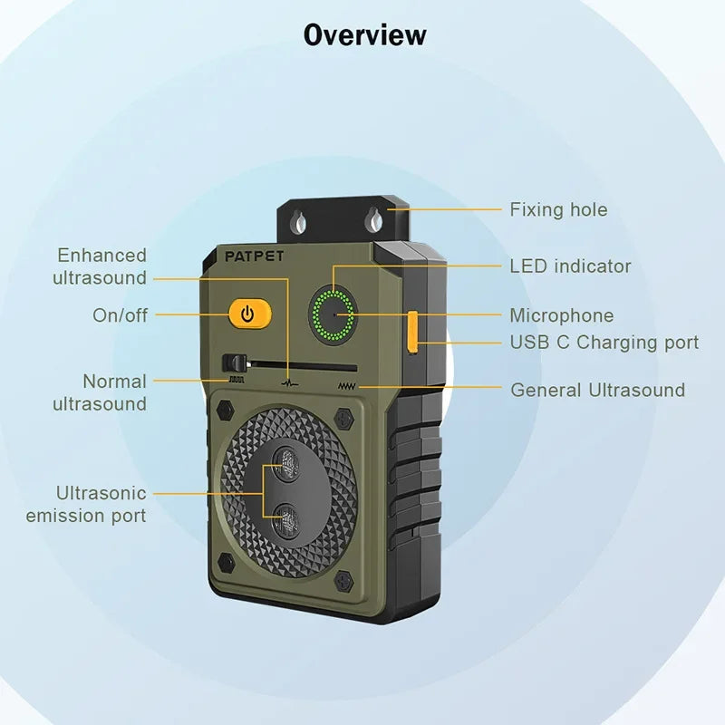 Effective Dog Bark Control Ultrasonic Stopper Device