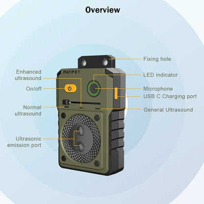 Effective Dog Bark Control Ultrasonic Stopper Device
