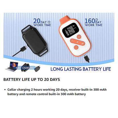 Rechargeable Anti Bark Dog Collar & Remote Controller