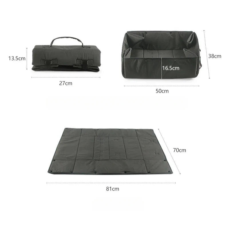 Compact Foldable Pet Bed & Carrier for Outdoor Use