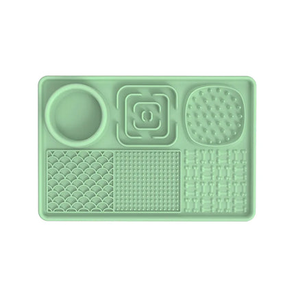 Fun Dog Feeding Mat with Suction Cups for Slow Eating